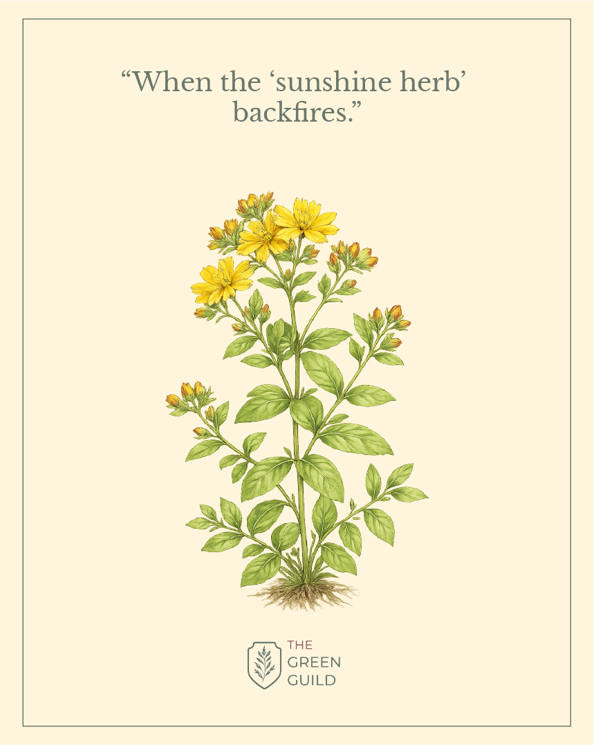 st. john's wort botanical art