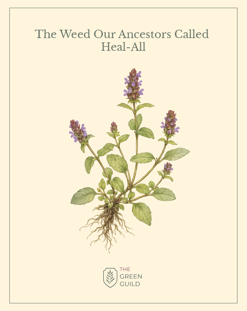 self heal plant botanial art