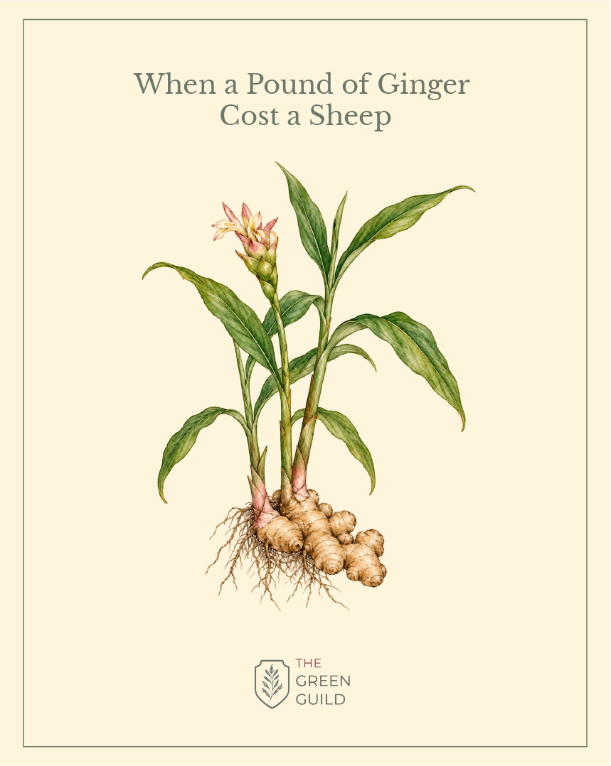 ginger botanical art